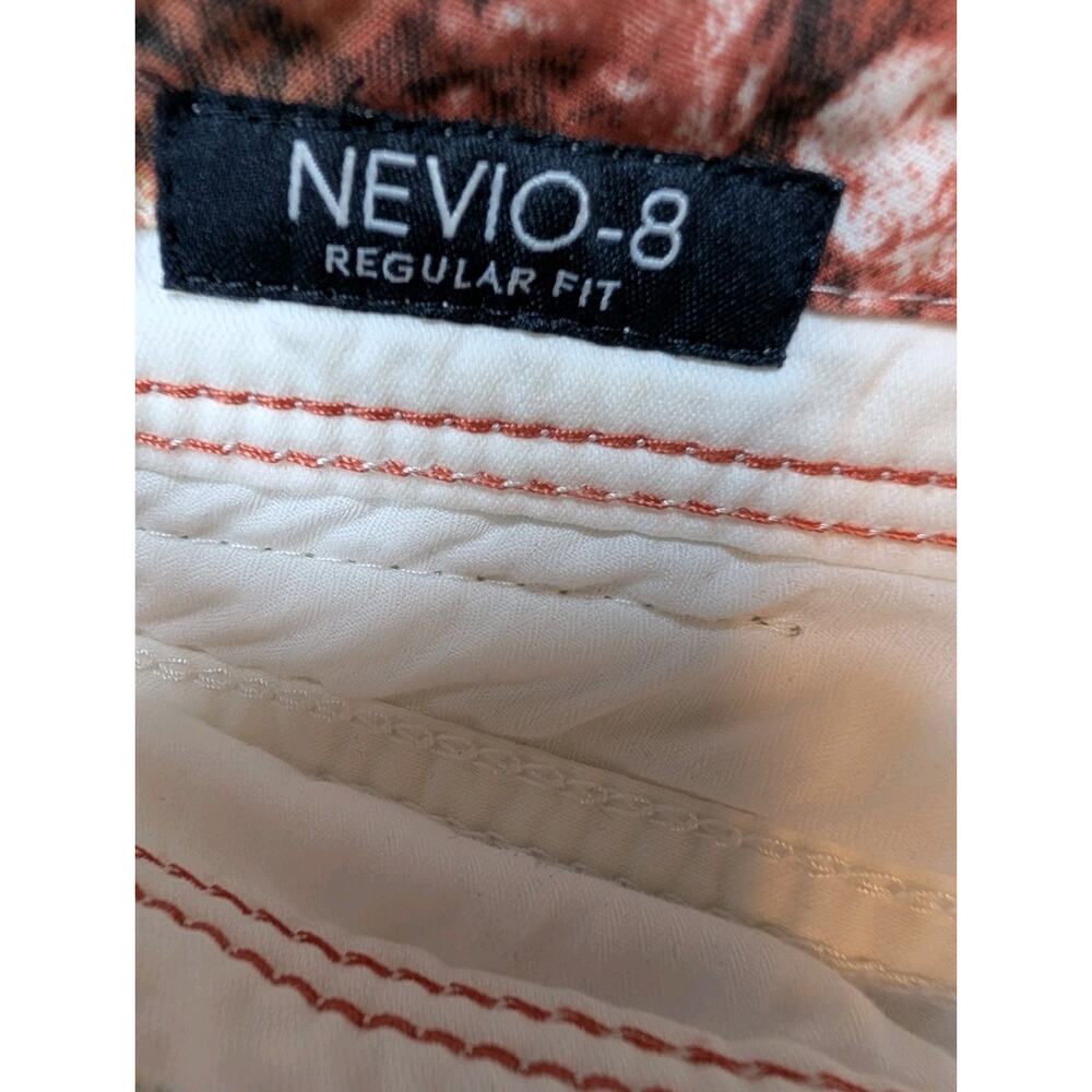 Atelier Gardeur Nevio-8 Regular Fit White Pants Cotton Stretch W35 L33 - Picture 4 of 6